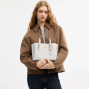 Coach Outlet Mollie Tote Bag 25 In Signature Canvas