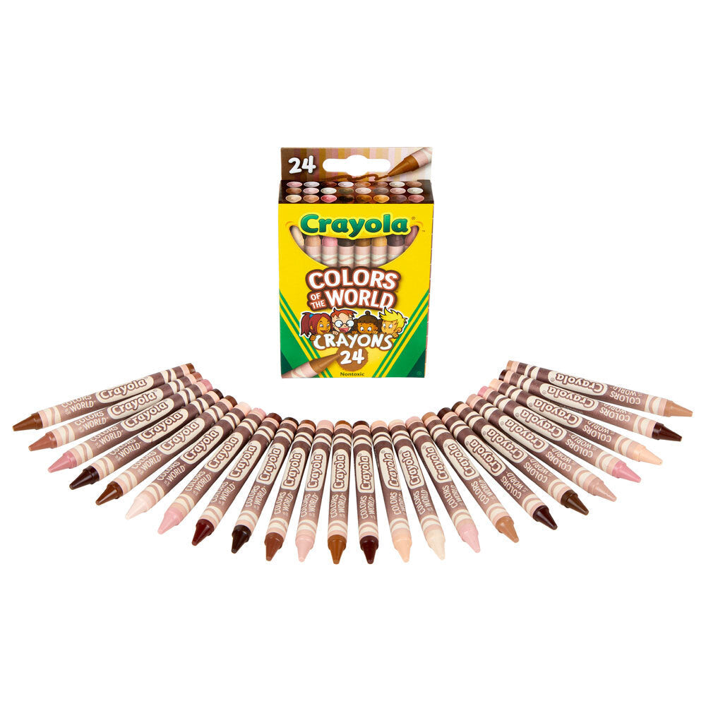 24pc Crayola Colours Of The World Crayons 3+