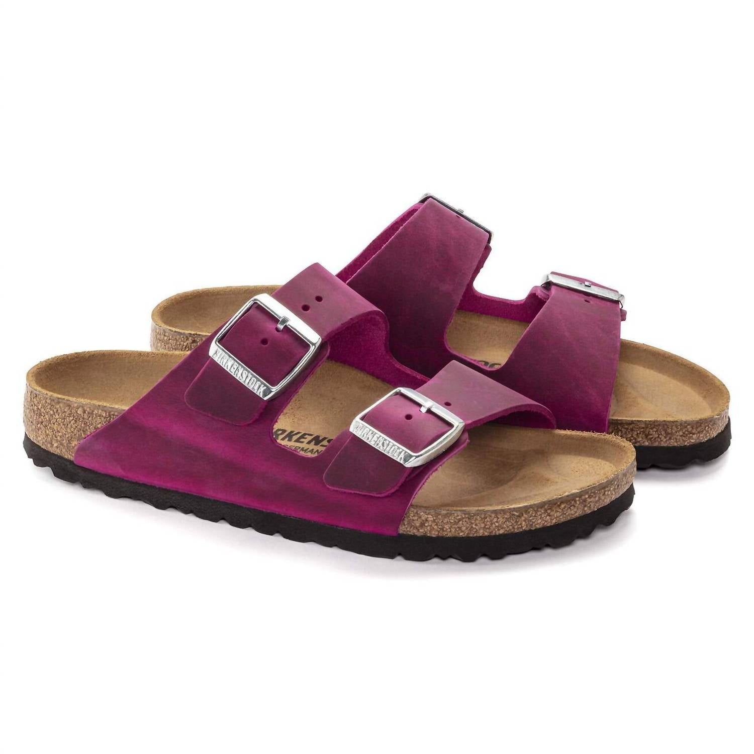 Women's Arizona Oiled Leather Sandals In Festival Fuchsia