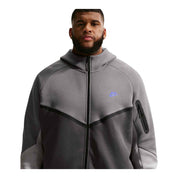 Men's Nike Tech Fleece Windrunner Full-Zip Hoodie - Pencil Point/Medium Ash/College Grey/Sapphire