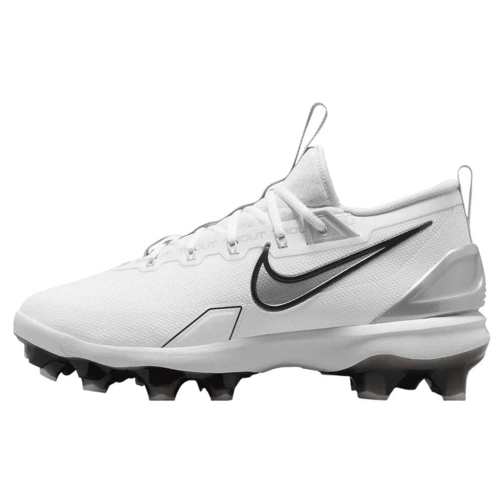 Nike Force Trout Elite MCS FZ0884-102 Mens White Silver Baseball Cleats LIQ542
