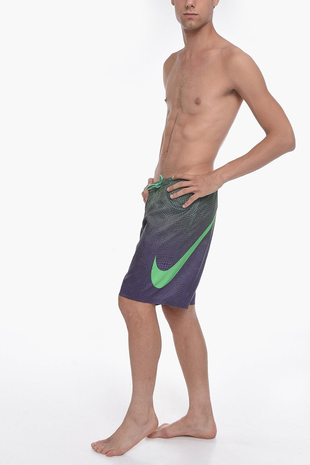 Nike SWIM Gradient Effect GRID SWOOSH BREAKER Swim Shorts