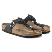 Gizeh Braided Sandals In Black