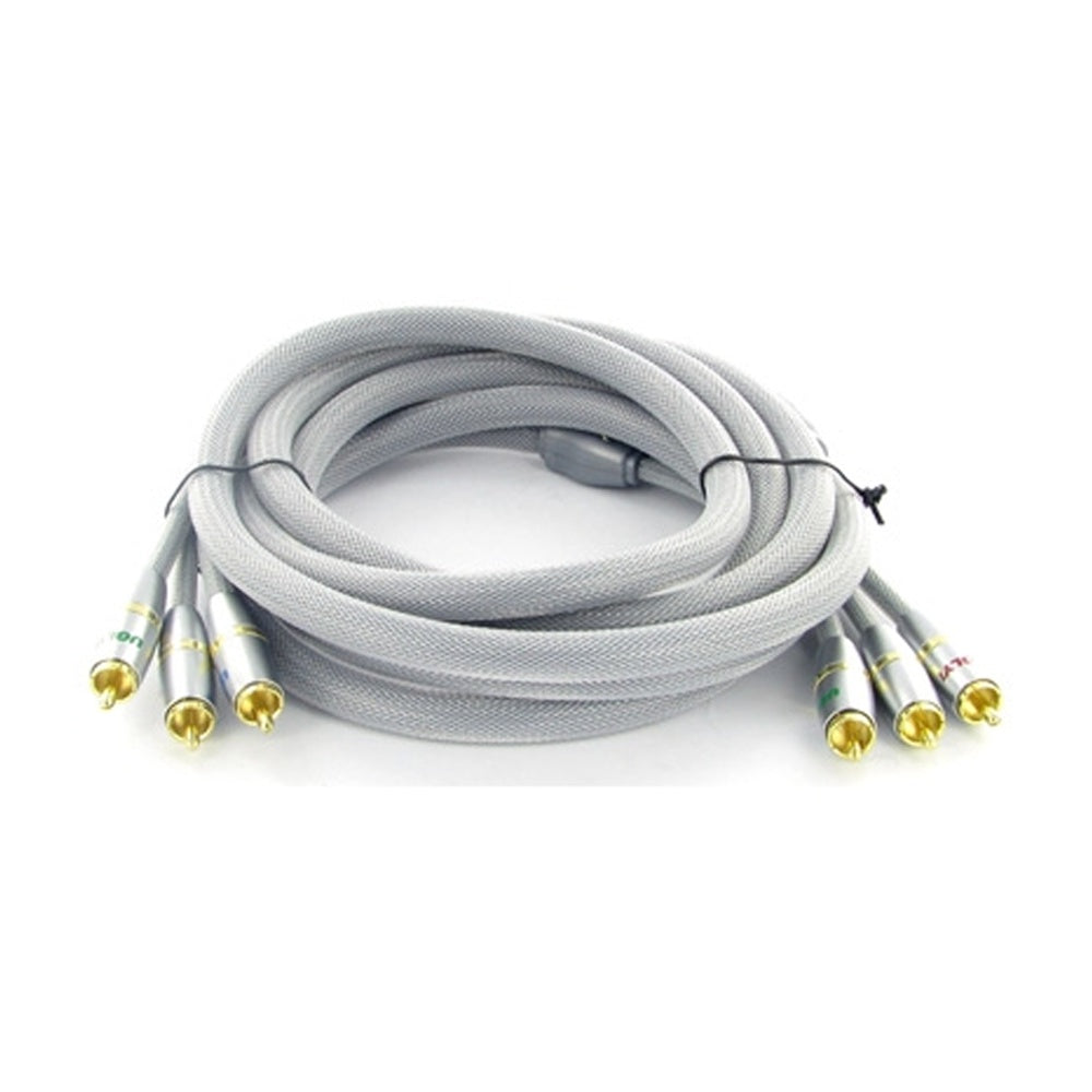 5m Ugly Ultra Premium Component RGB Video Cable 3 RCA OFC Shielded Gold Plated