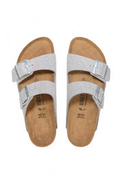 Women's Arizona Sandals In Shiny Glitter Silver