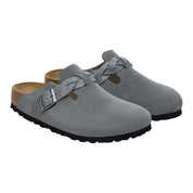 Birkenstock Boston Braided Basalt Gray  1029086 Women's