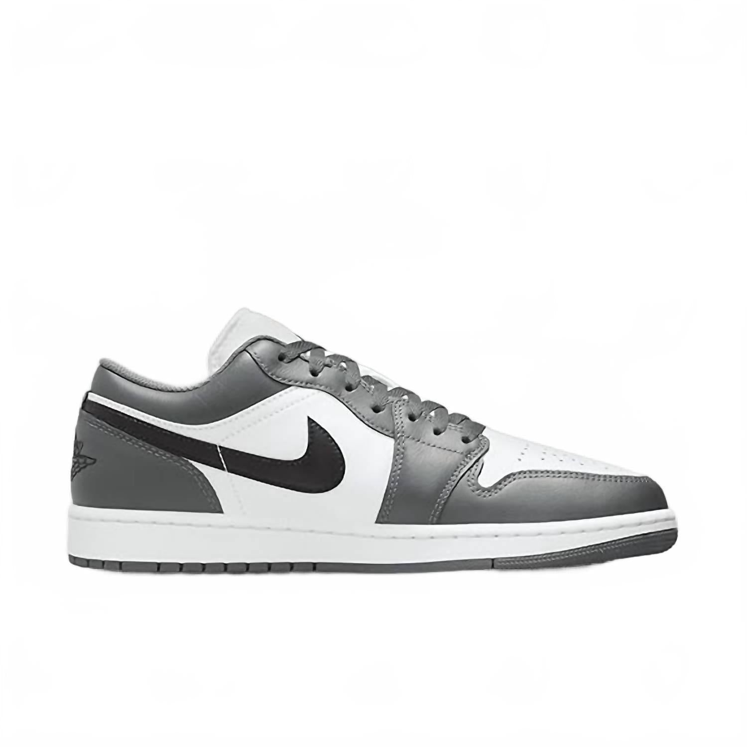Men's Jordan 1 Low Shoe In Grey/black