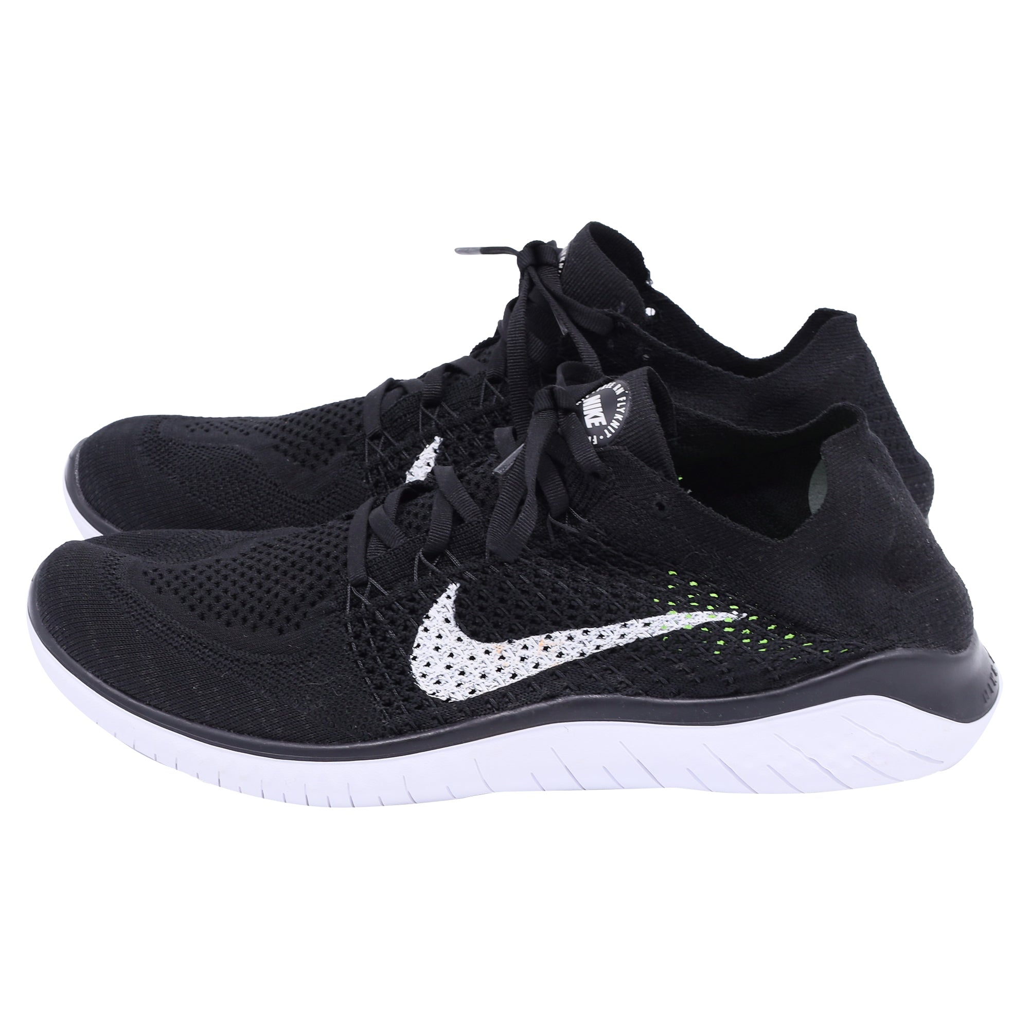 Nike Free RN Flyknit Sneakers in Black Polyester