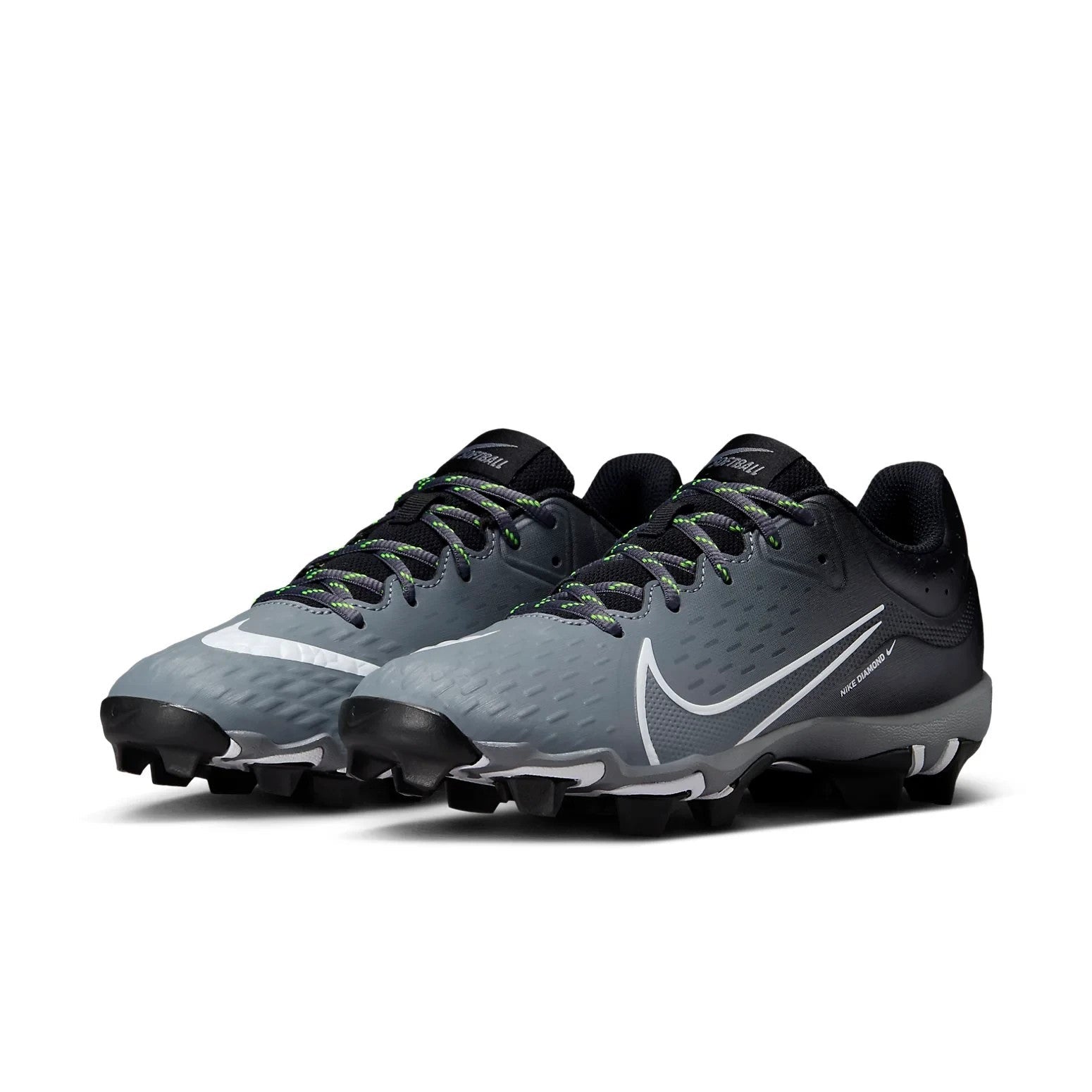 Women's Nike Hyperdiamond 4 Keystone CZ5918-007 Black Gray Softball Cleats ACAD482