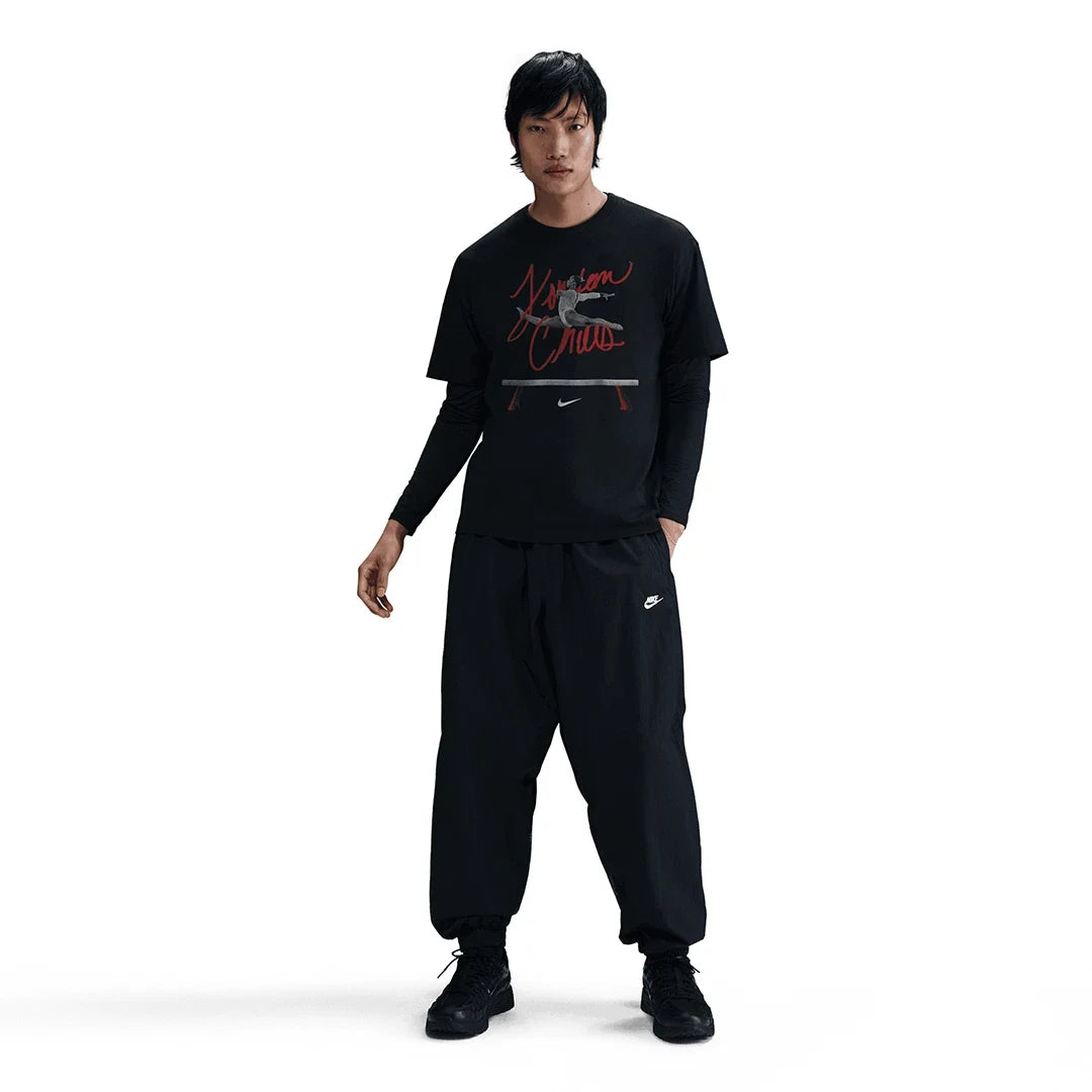 Nike Jordan Chiles T-Shirt Unisex Black Graphic 100% Cotton Pullover DSGL840