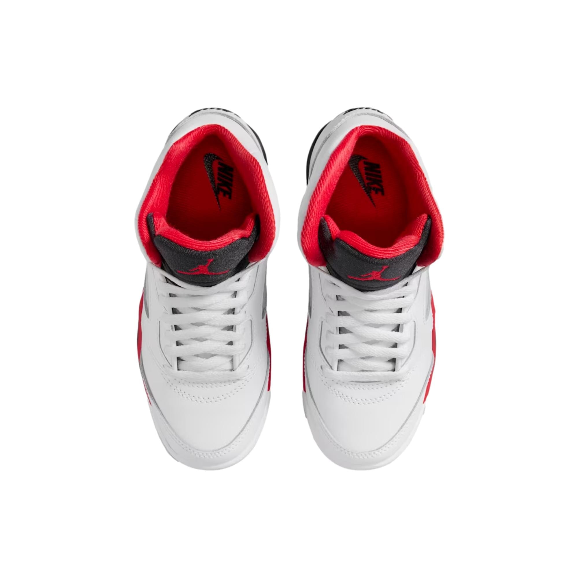 Pre-School Nike Jordan 5 Retro OG White / Fire Red - Black HQ7979-101