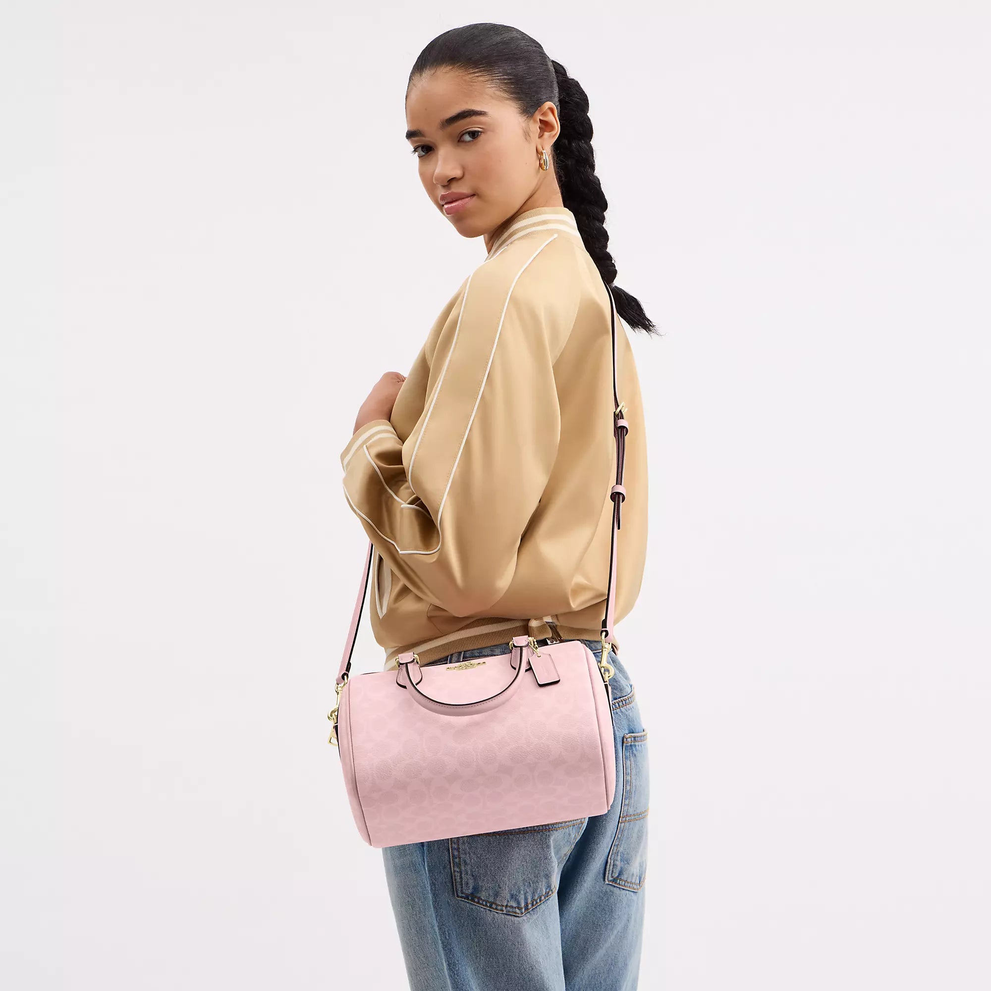Coach Outlet Rowan Satchel Bag In Signature Canvas