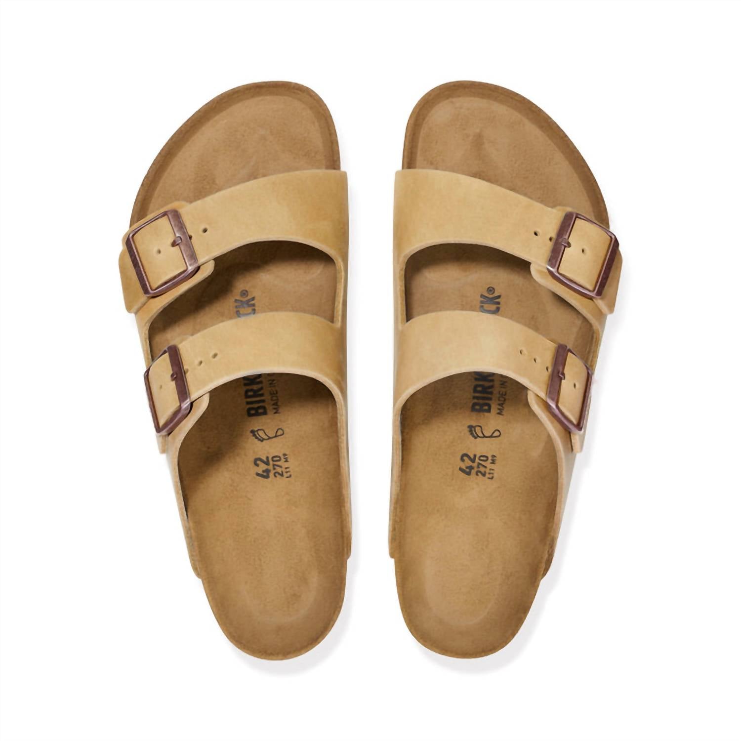 Unisex Arizona Sandal In Tabacco Brown