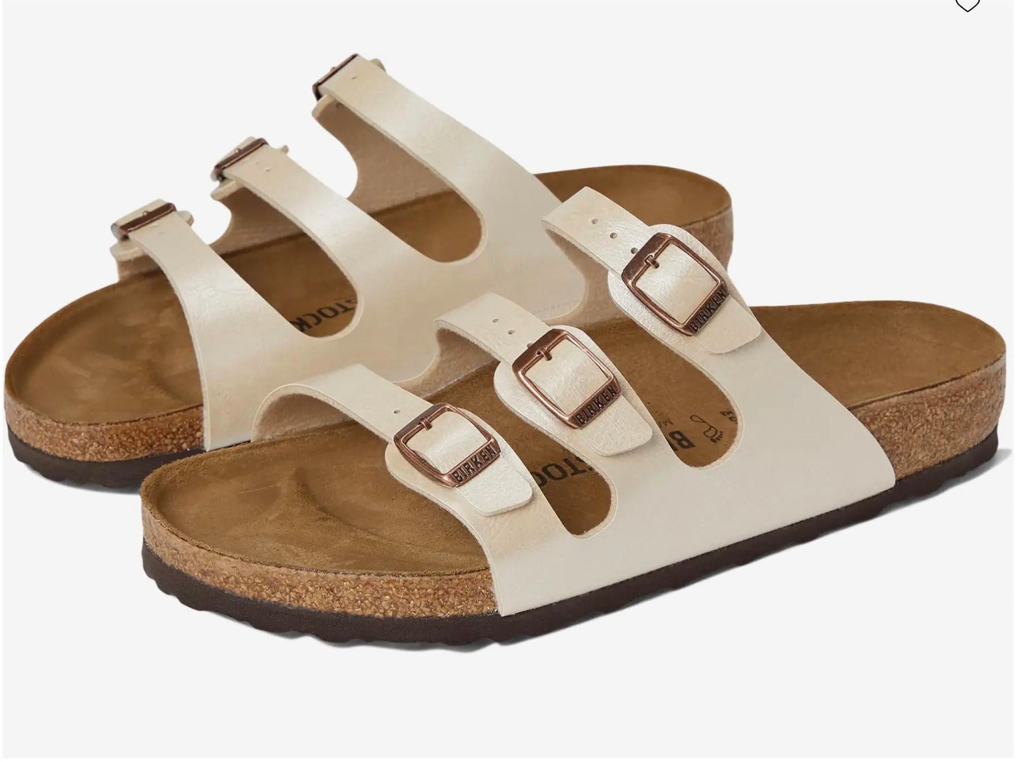 Women's Florida Sandal - Narrow In Graceful Pearl White