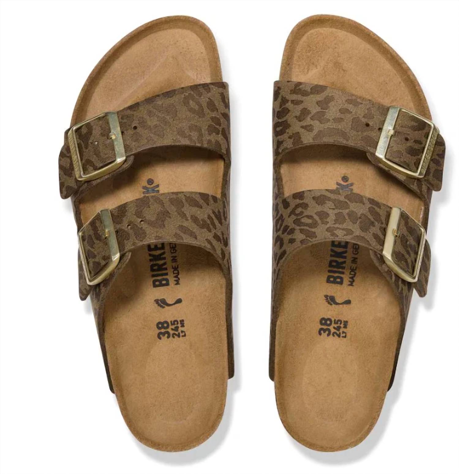 Women's Arizona Synthetics Sandals In Leo Khaki/cheetah Print