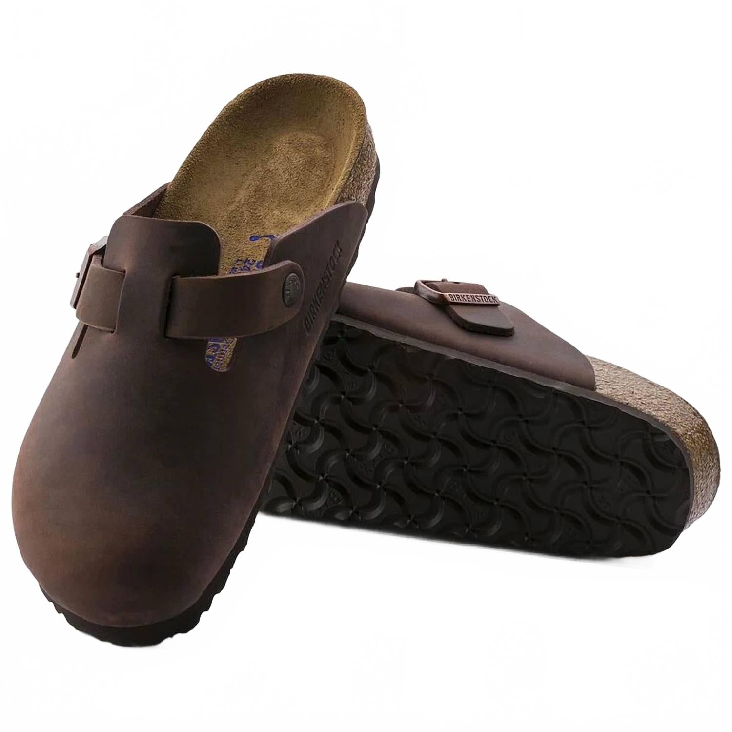 Women's Boston Oiled Leather Clogs In Habana