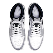 Men's Nike Air Jordan 1 Mid Light Smoke Grey / White - Anthracite 554724-078
