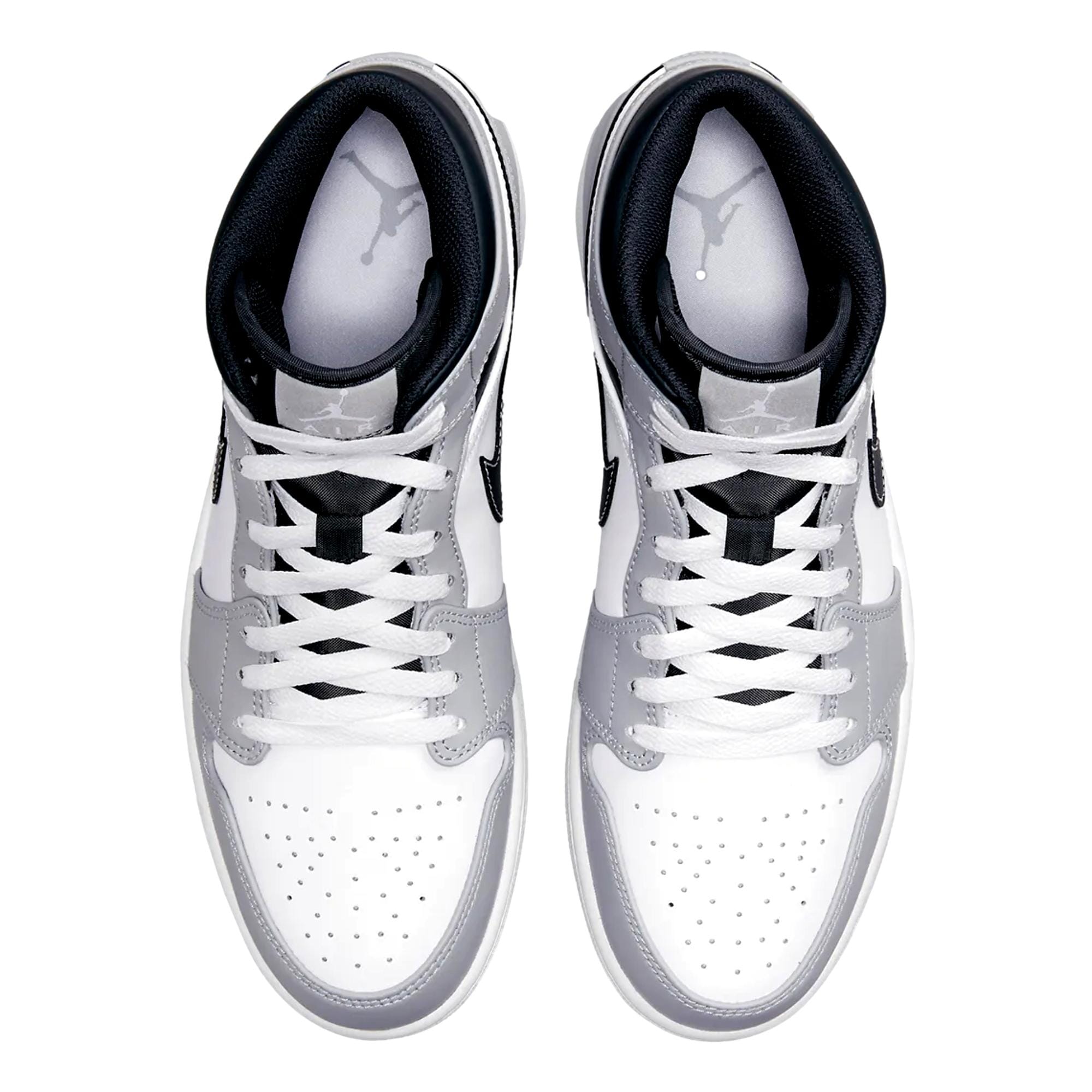 Men's Nike Air Jordan 1 Mid Light Smoke Grey / White - Anthracite 554724-078