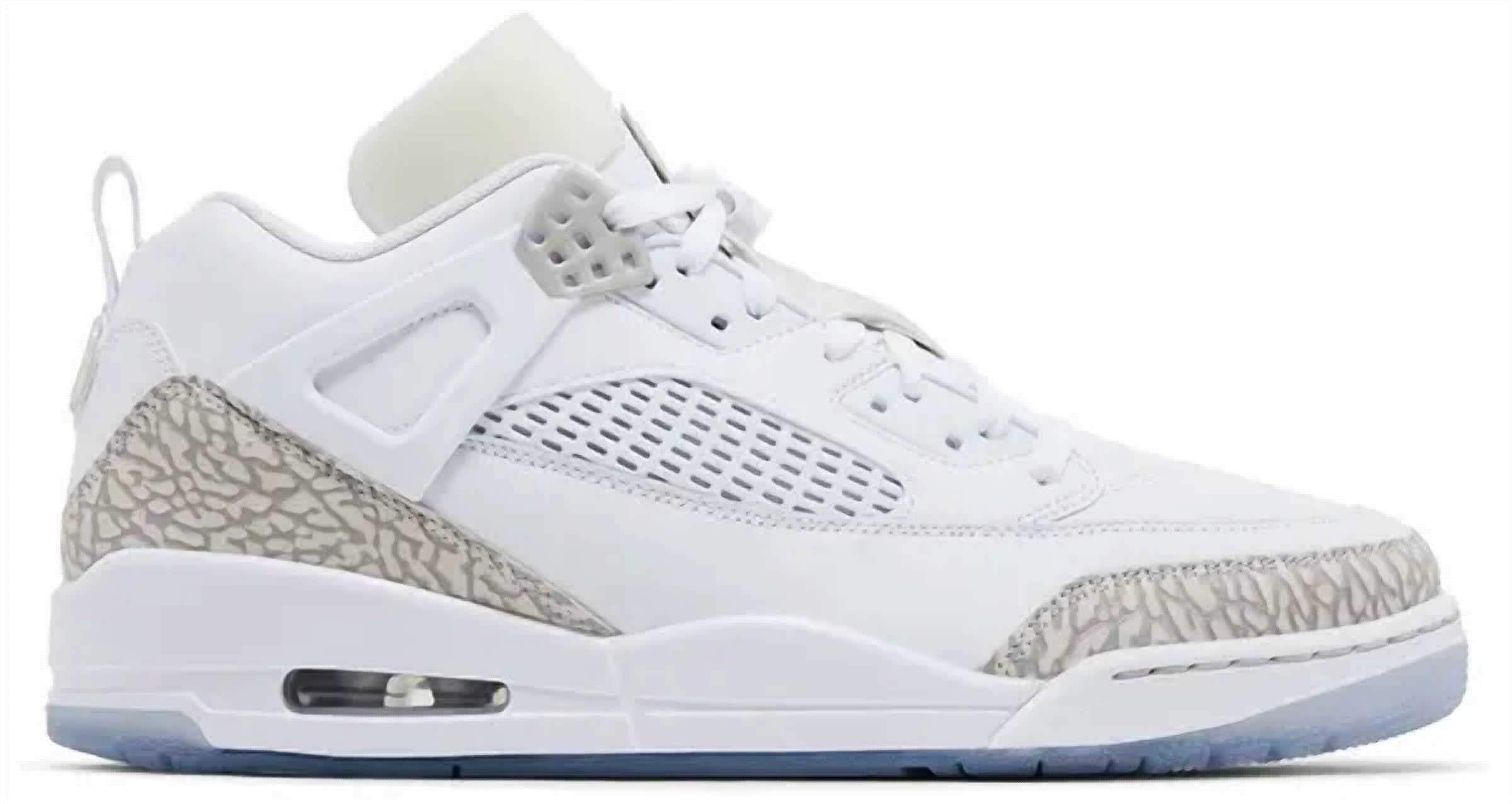 Men’S Jordan Spizike Low Shoe In White/grey