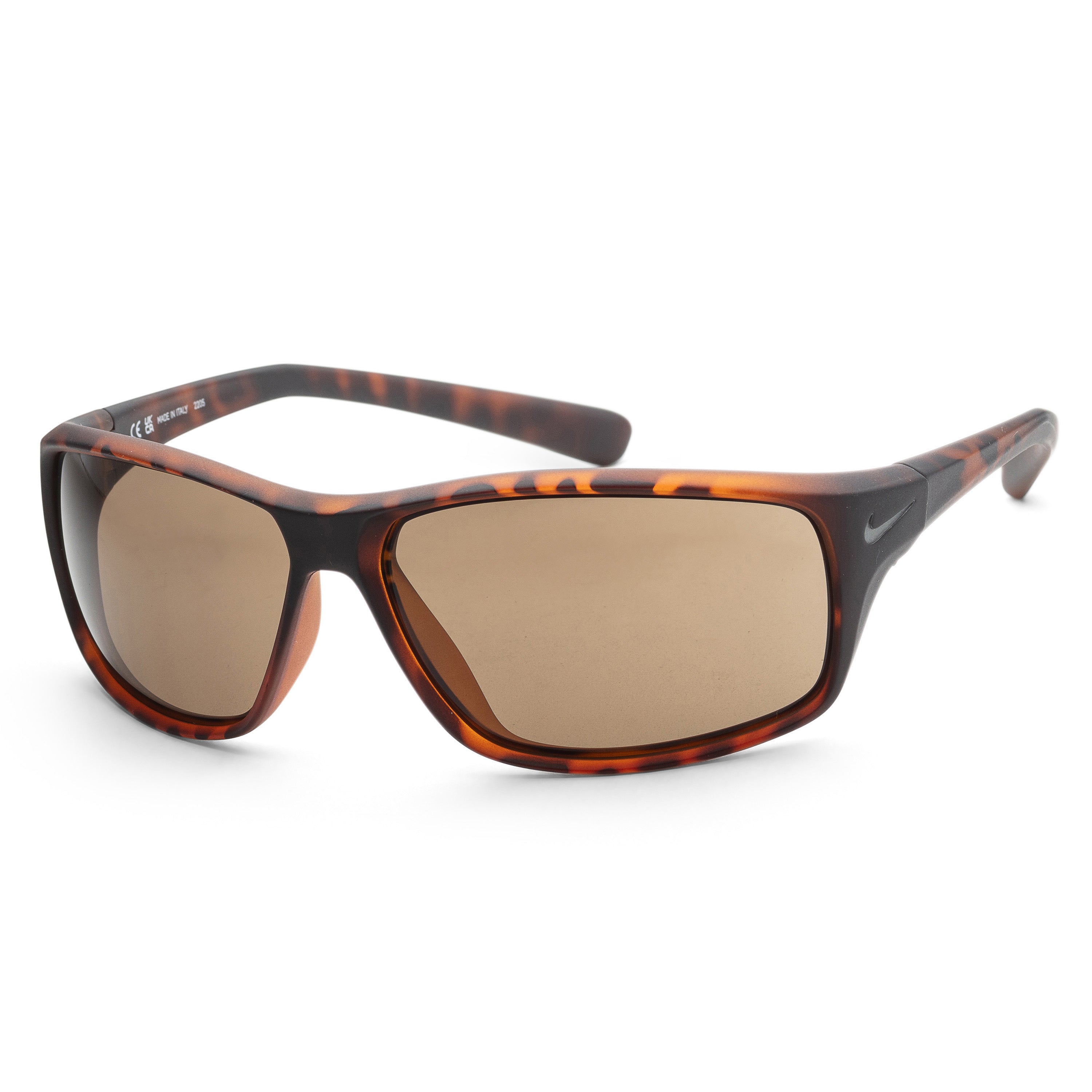 Nike Men's EV1134-202 Adrenaline 64mm Matte Tortoise Sunglasses