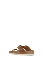 Brown Gizeh Big Buckle Sandals