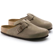 Men's Boston Leather Clog In Taupe
