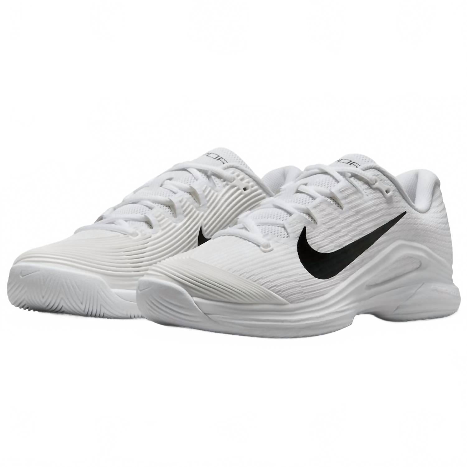 Women's Zoom Vapor 12 Hard Court Tennis Shoes In White / Black / Summit White