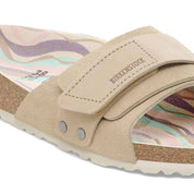 Unisex Oita Nubuck Suede Leather Sandals In Sandcastle