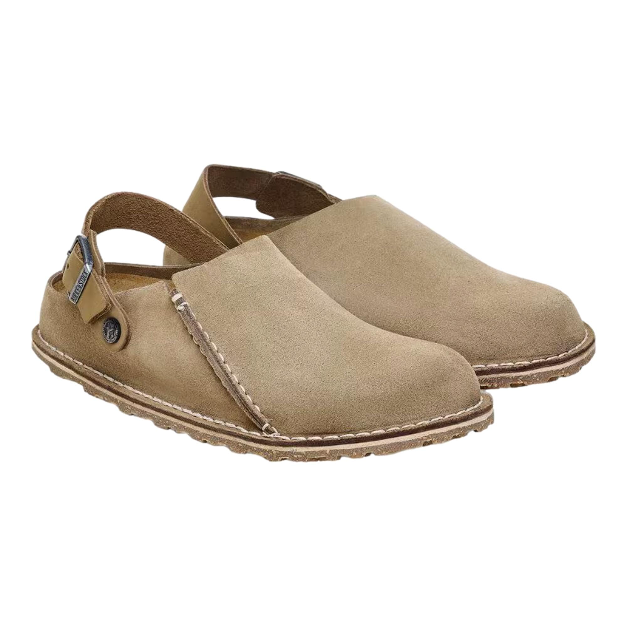 Women's Birkenstock Lutry Premium Suede Gray Taupe 1025297