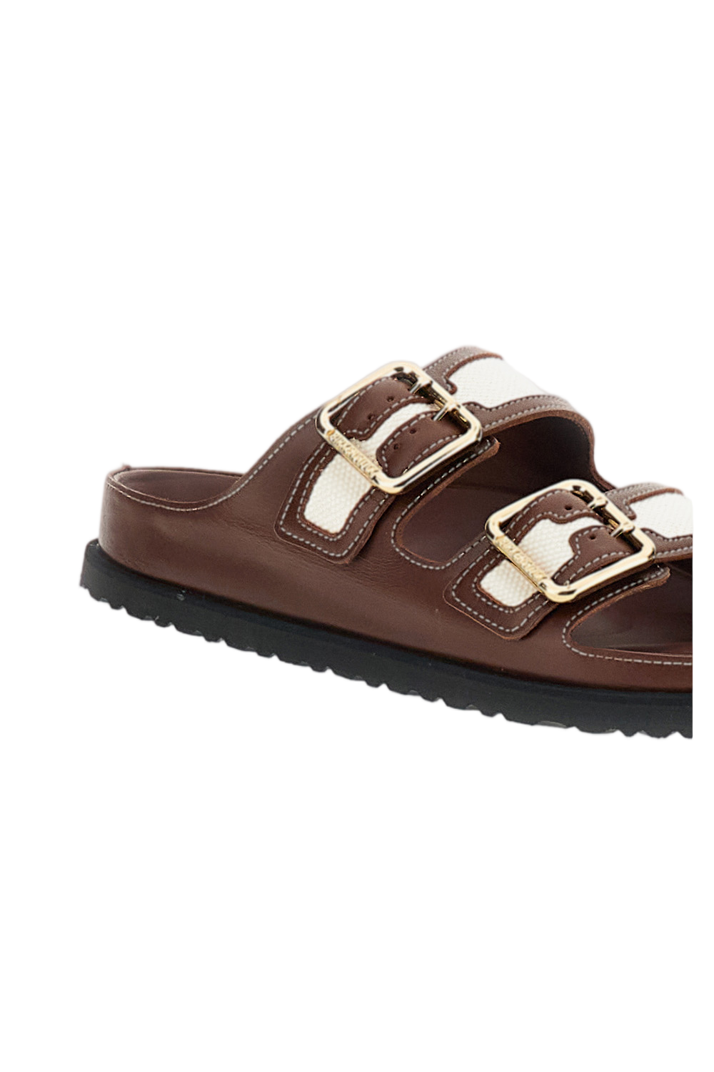 Light Canvas Arizona Double-Strap Sandals