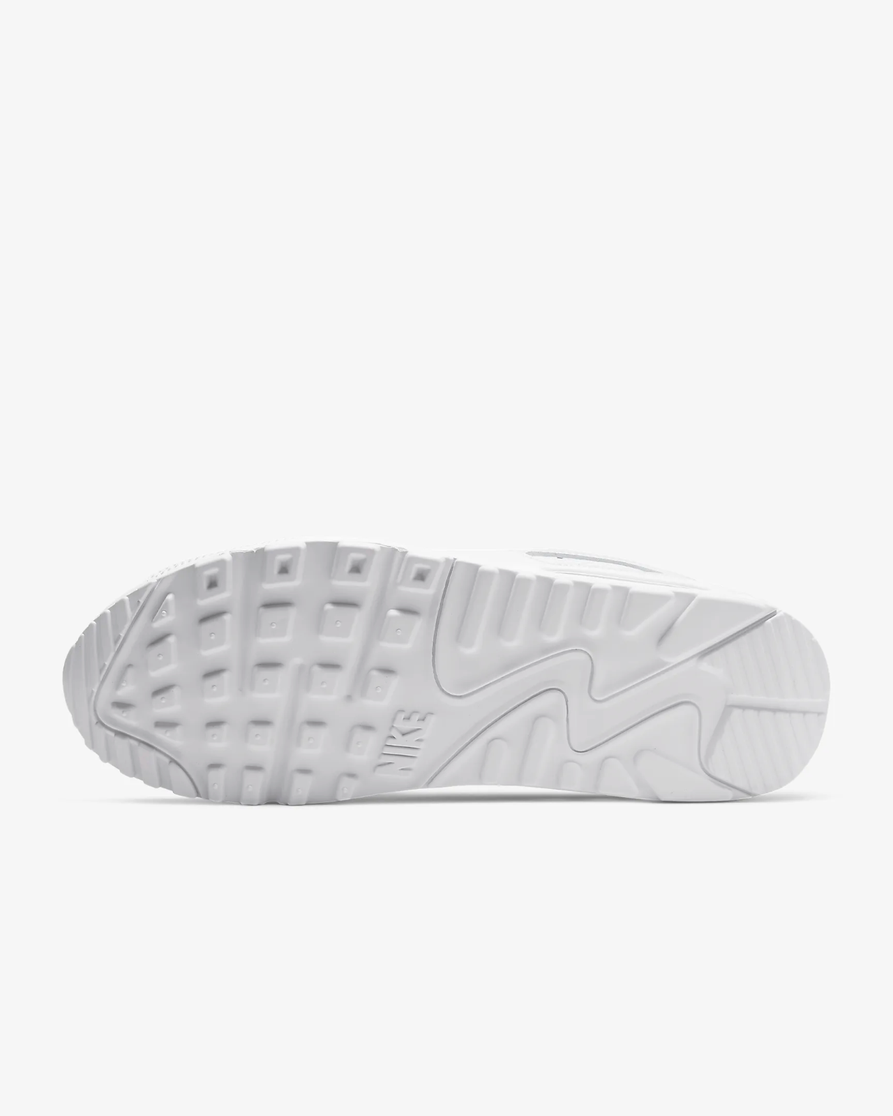 Men's Nike Air Max 90 CN8490-100 Sneaker White Leather Low Top Running Shoes