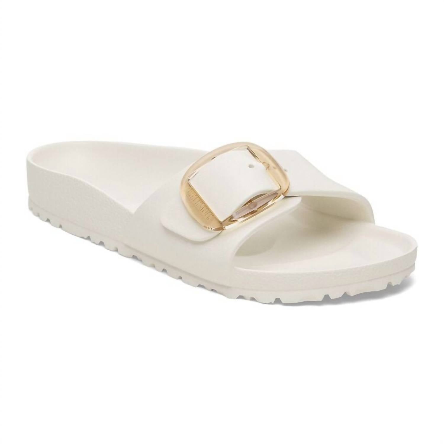 Women's Madrid Big Buckle Sandals In Eggshell Narrow
