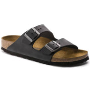 Unisex Arizona Oiled Hard Footbed Sandals In Black