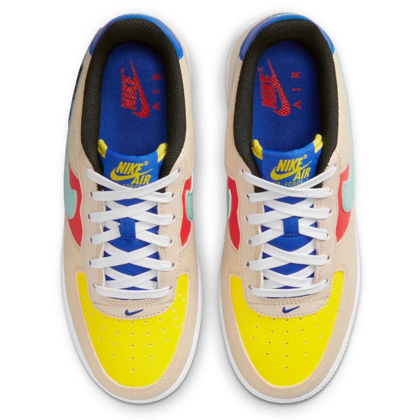 Youth Nike Air Force Low FN7818- Sneakers Multicolor Leather Shoes HTAT21