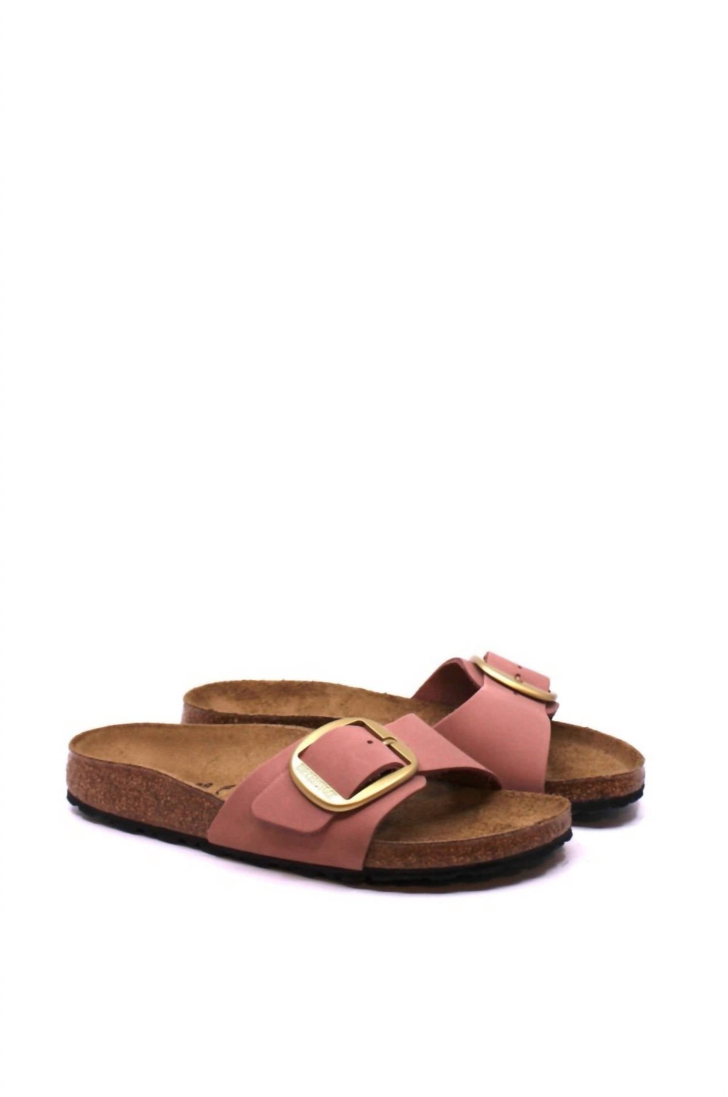 Women's Madrid Big Buckle Narrow Sandal In Old Rose