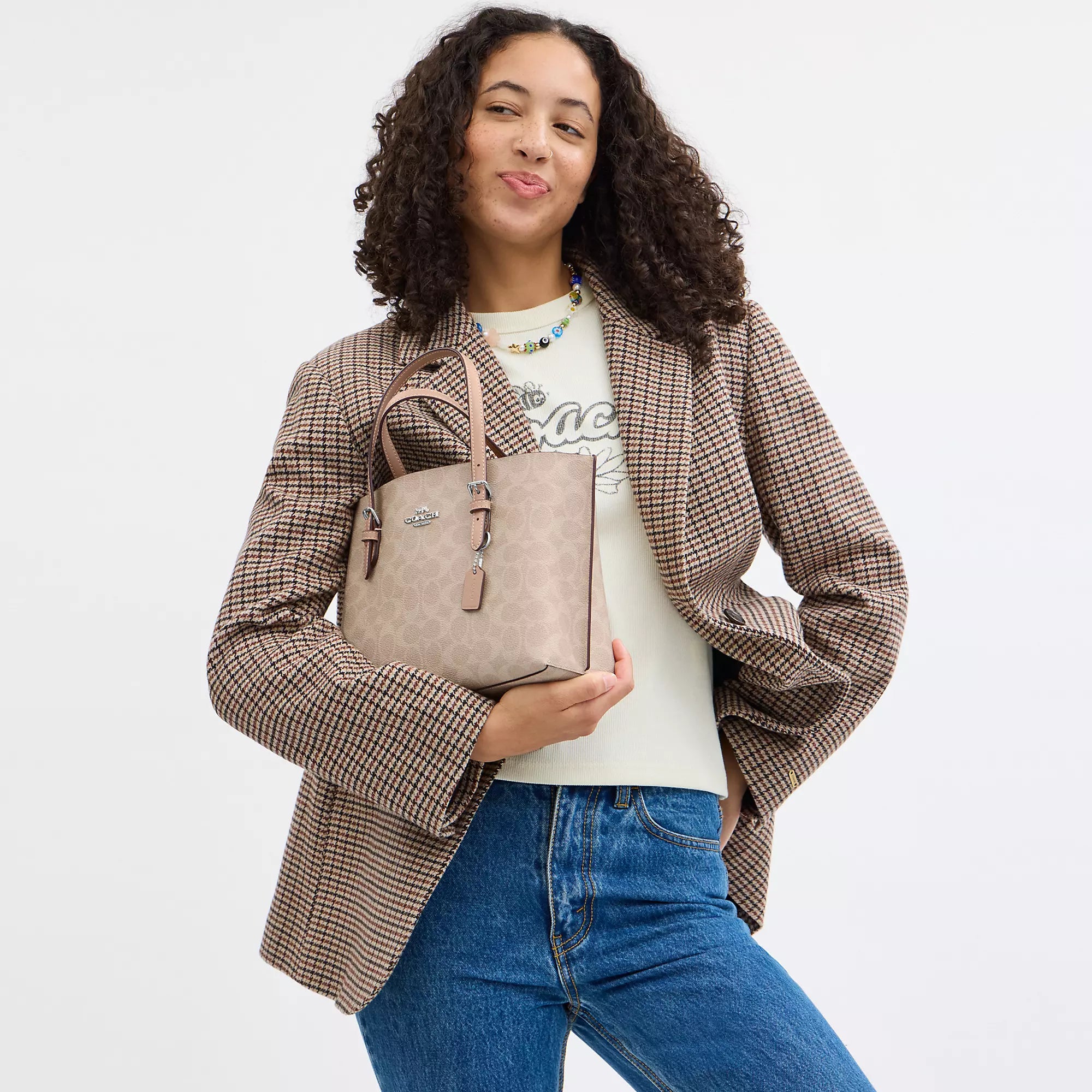 Coach Outlet Mollie Tote Bag 25 In Signature Canvas