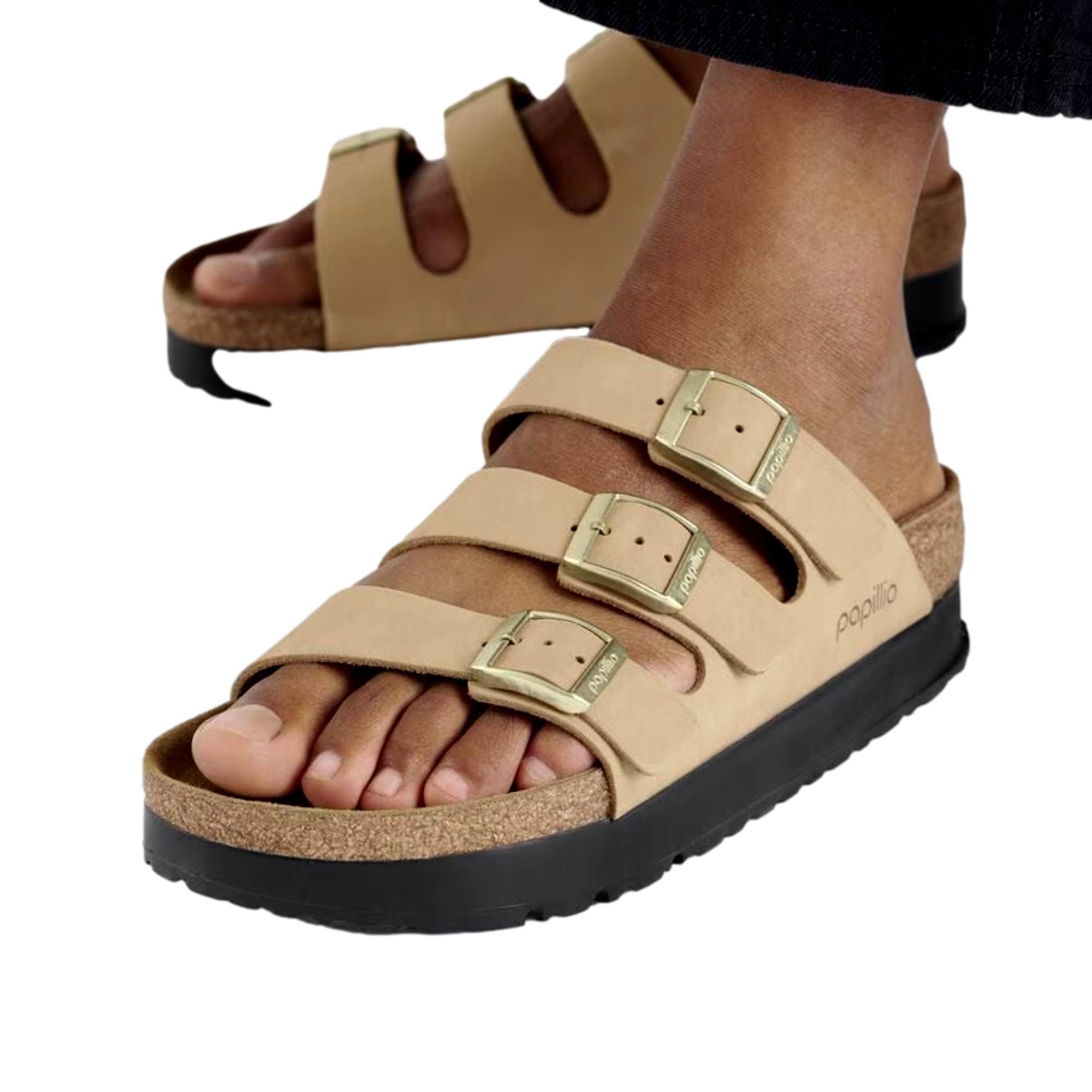 Women's Birkenstock Florida III Pap Flex Platform Sandcastle 1029760