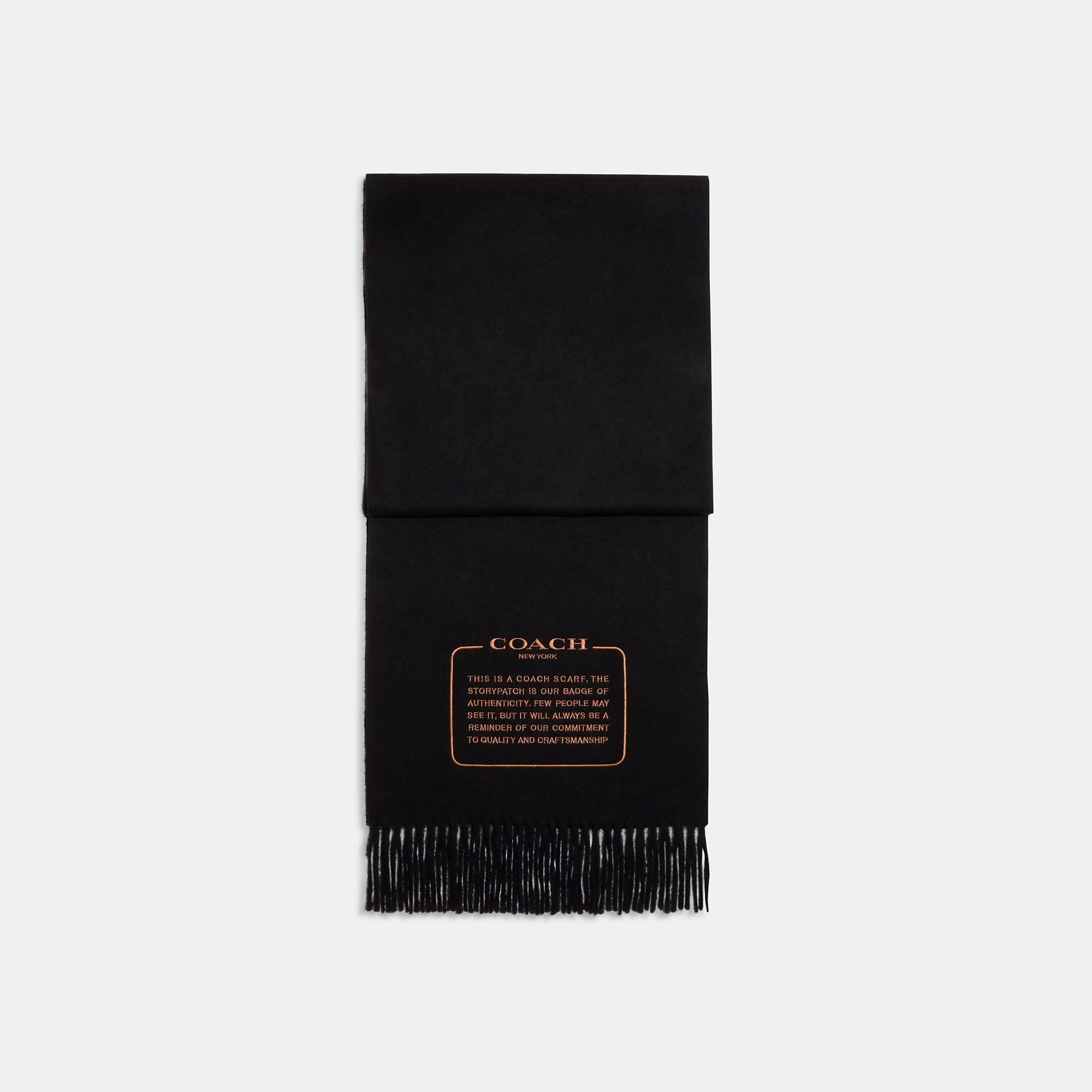 Coach Outlet Embroidered Patch Cashmere Muffler