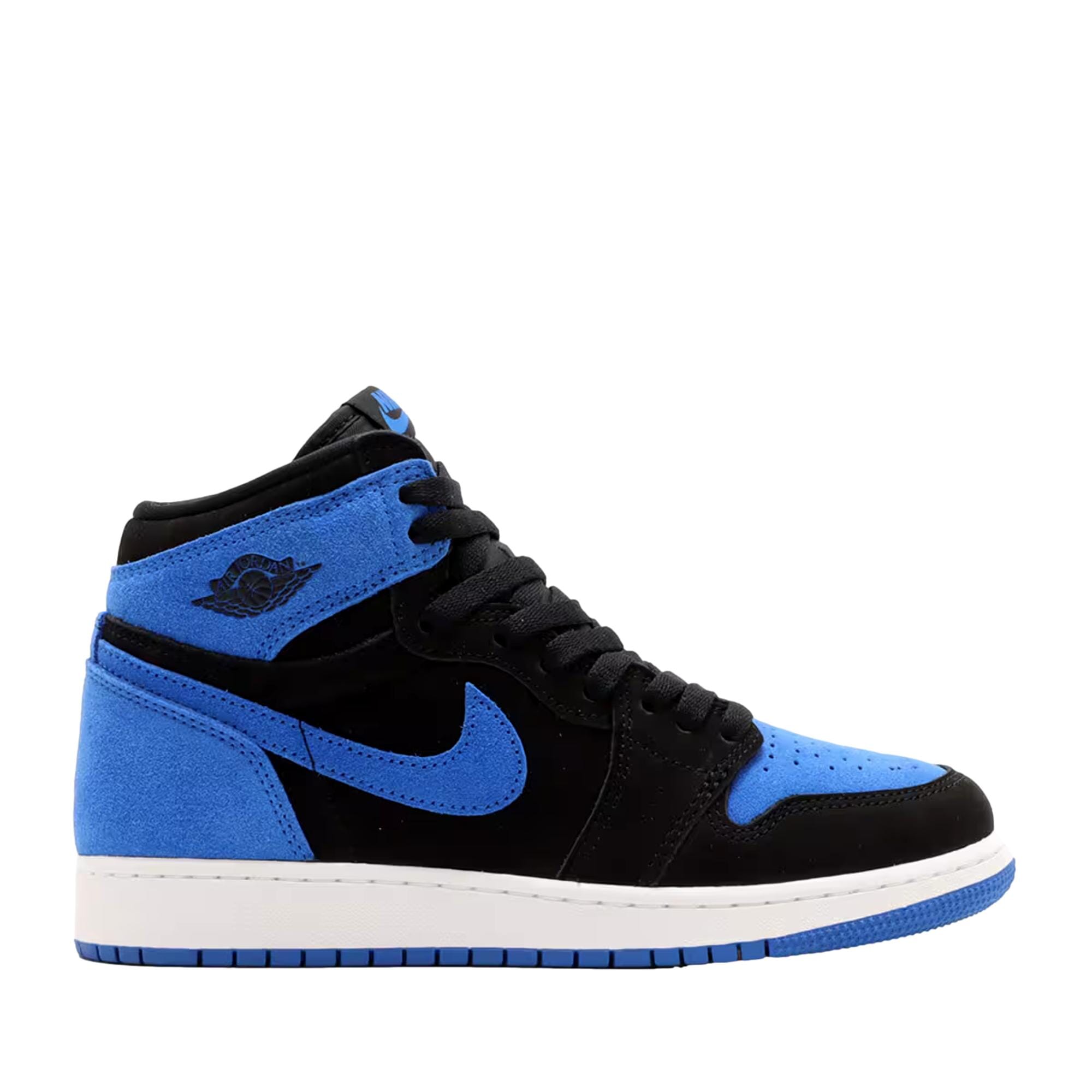 Grade-School Nike Air Jordan 1 Retro High OG Black / Royal Blue - White FD1437-042