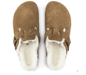 Unisex Boston Fur Shearling Clog In Mink
