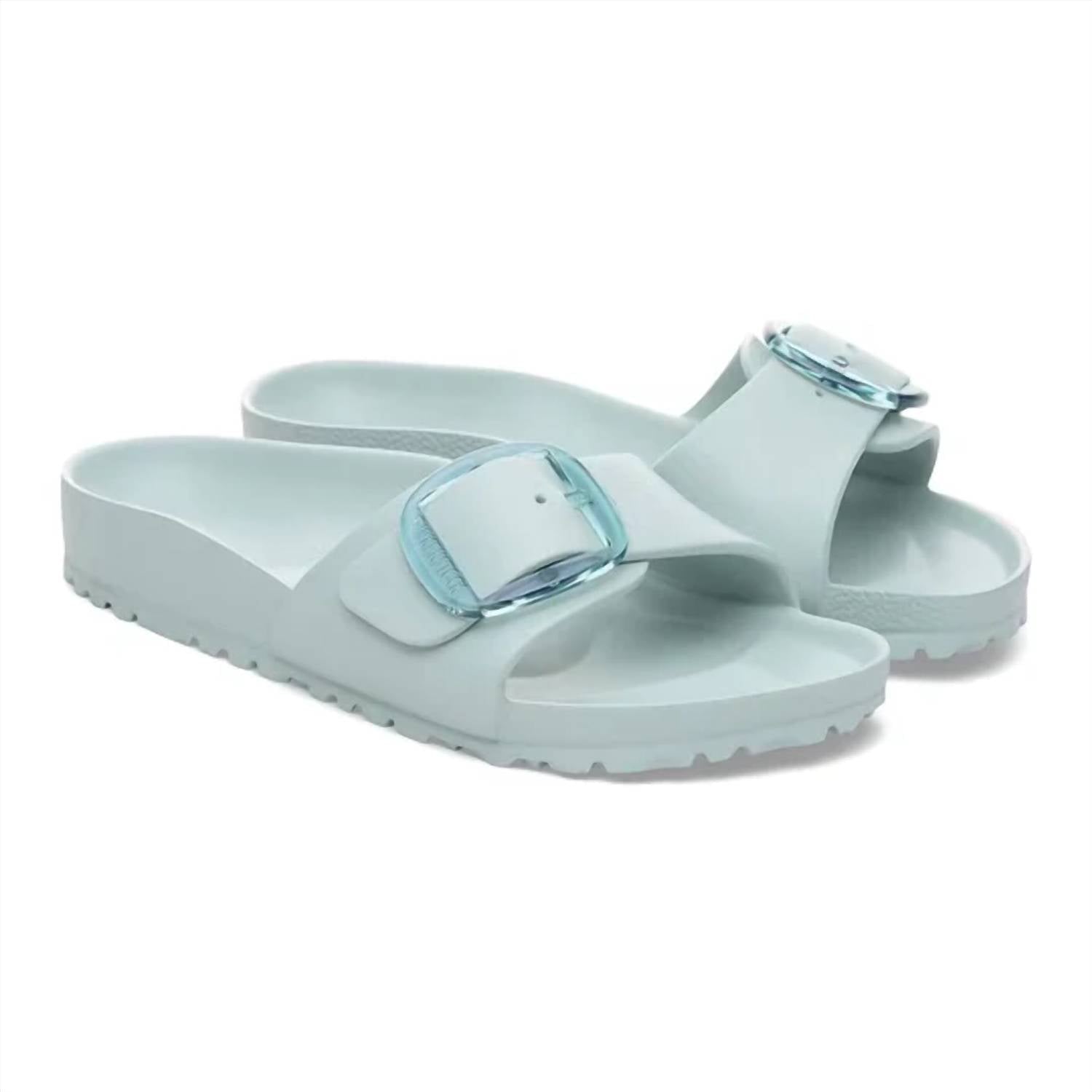 Women's Madrid Big Buckle Eva Sandals In Surf Green