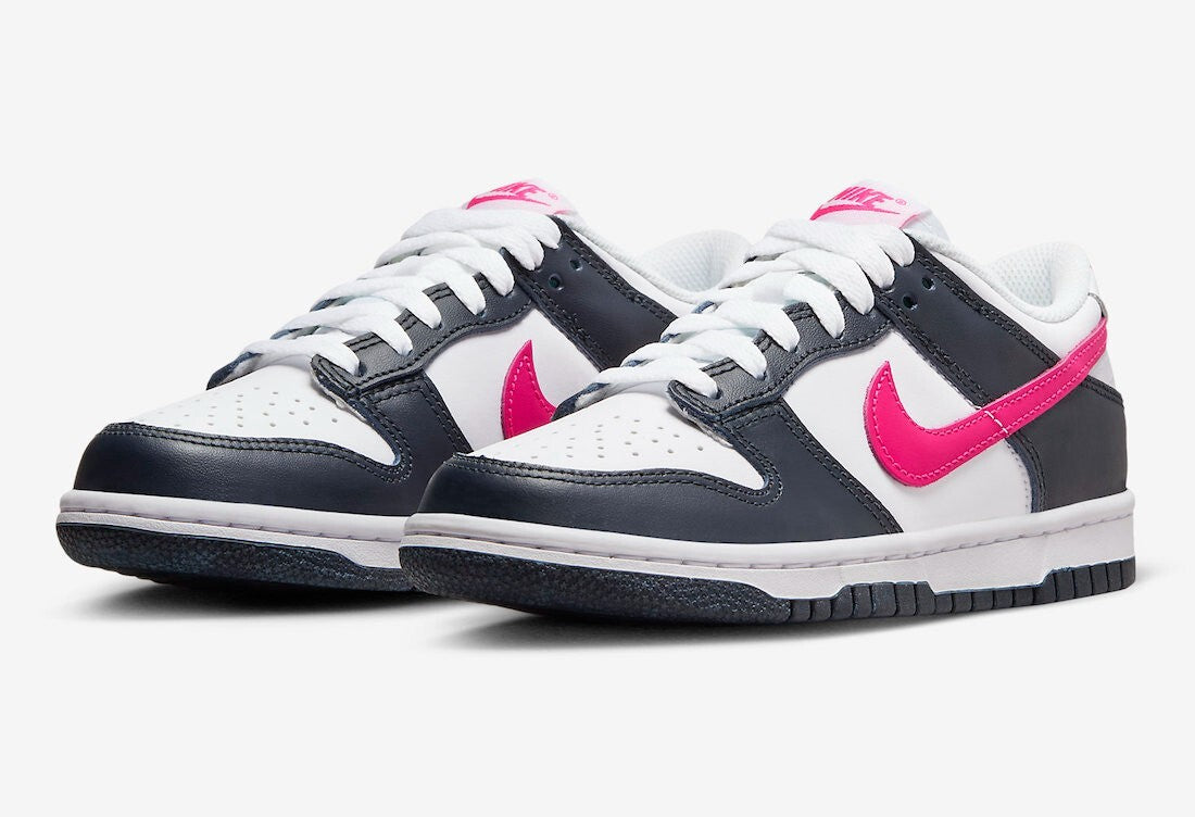 Youth Nike Dunk Low FB9109-401 Dark Obsidian White Grade School Shoes HAM489