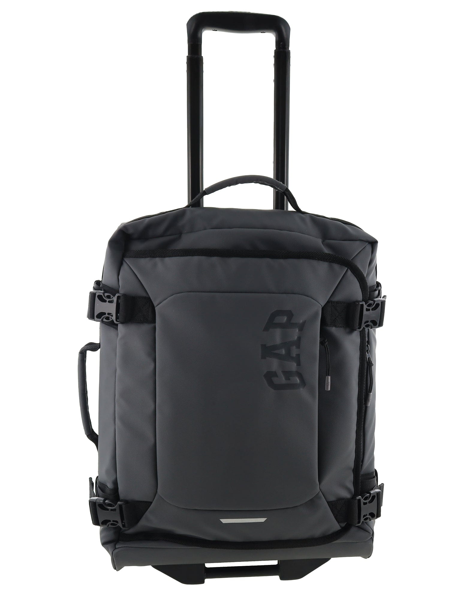 3pc GAP Soft-Shell Suitcase Lockable Travel Trolley Luggage Set 73cm Charcoal