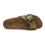 Women's Madrid Big Buckle Rivet Logo Vegan Sandal In Faded Khaki