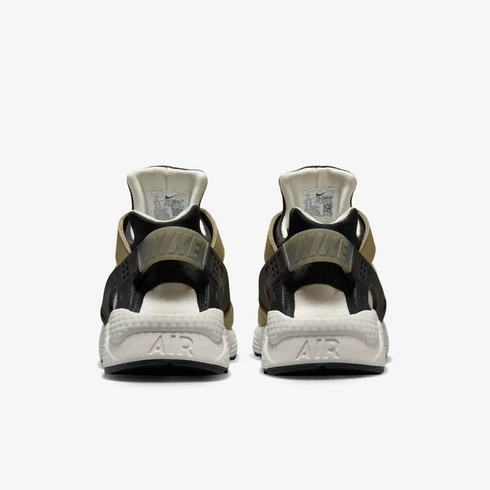 Men's Nike Air Huarache DD1068-007 Sneaker Khaki Black Leather Comfort Shoes