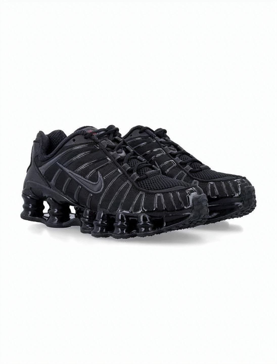 All-Black Nike Sneakers with Segmented Sole
