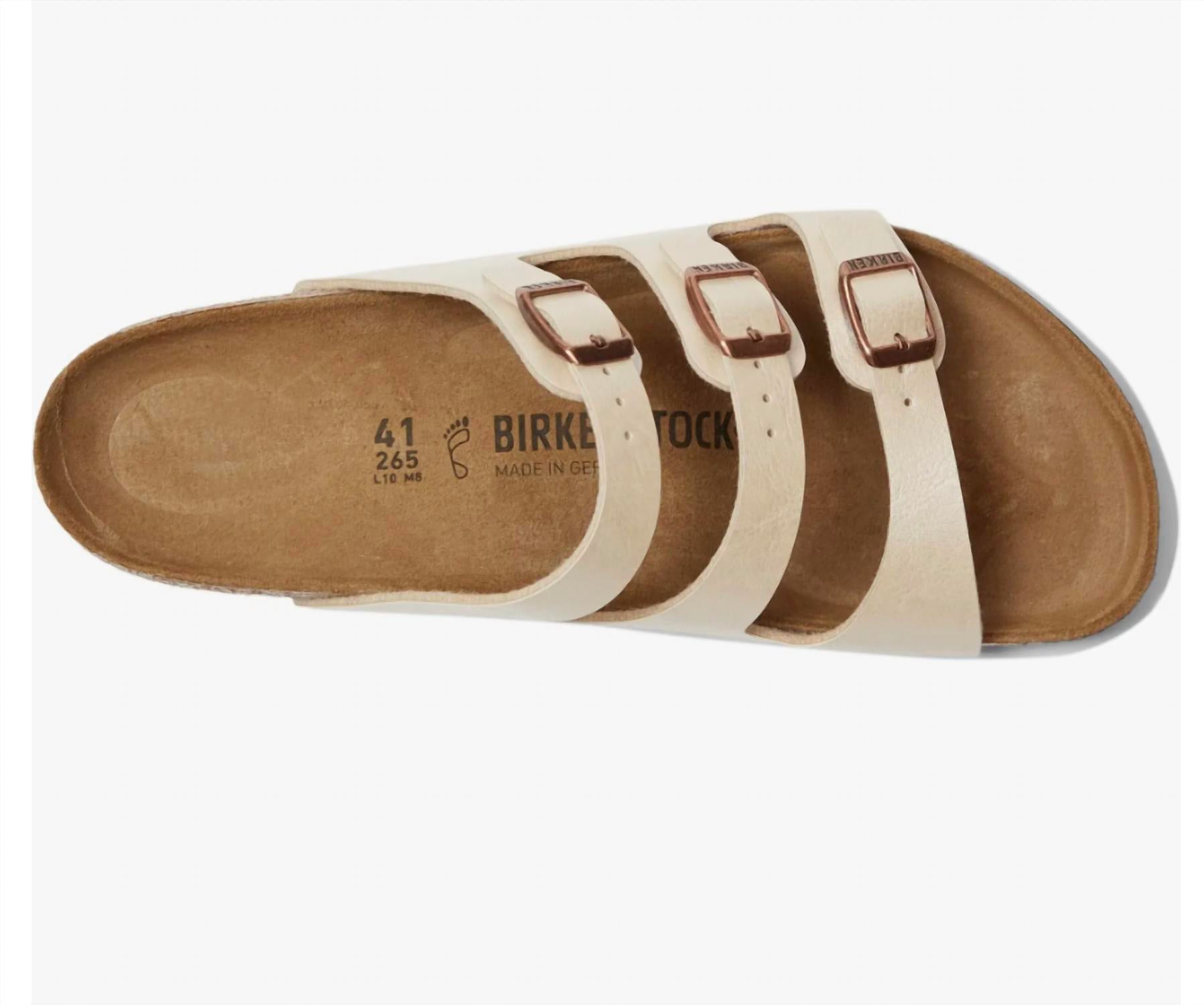 Women's Florida Sandal - Narrow In Graceful Pearl White