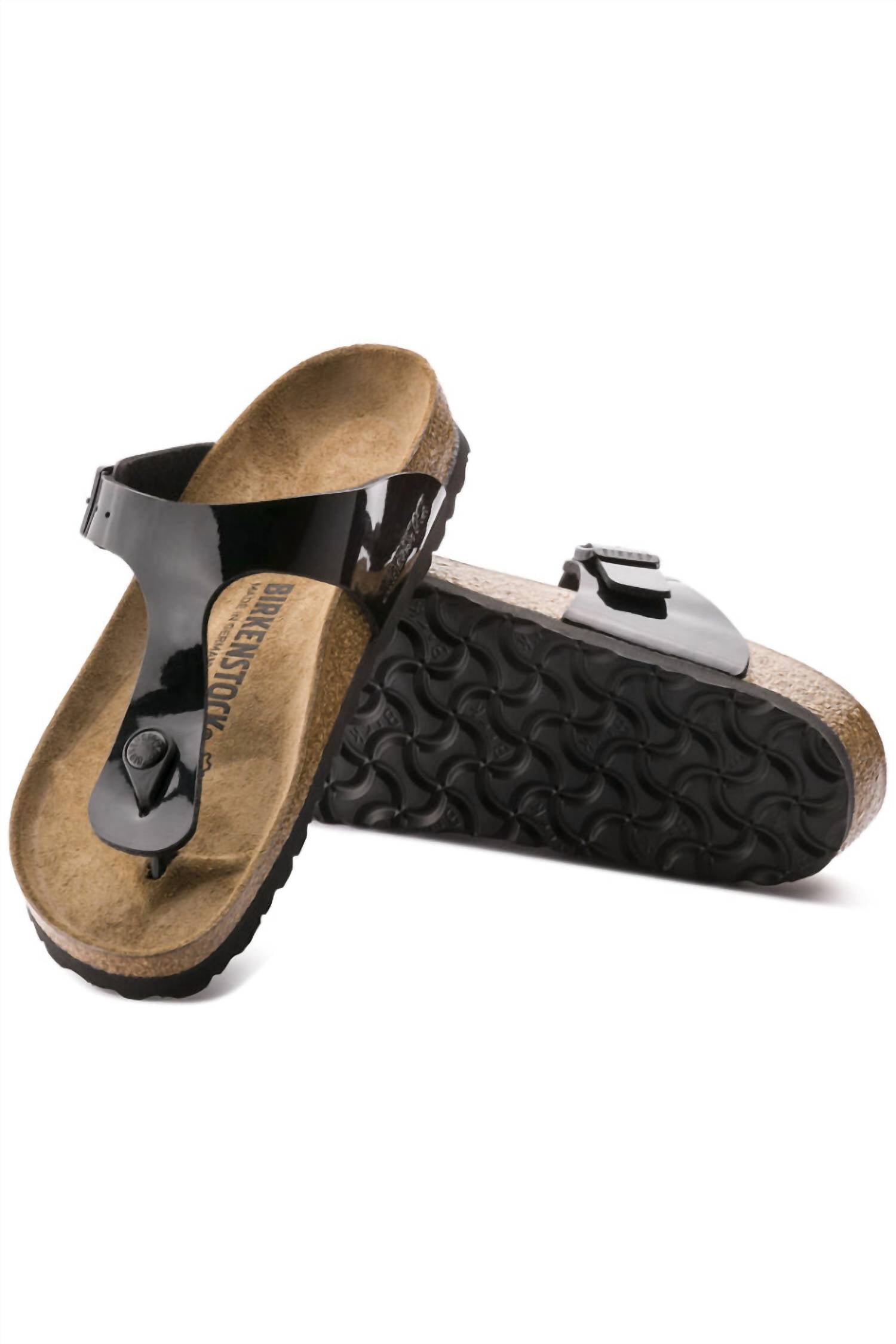 Women's Gizeh Regular Width In Black Patent
