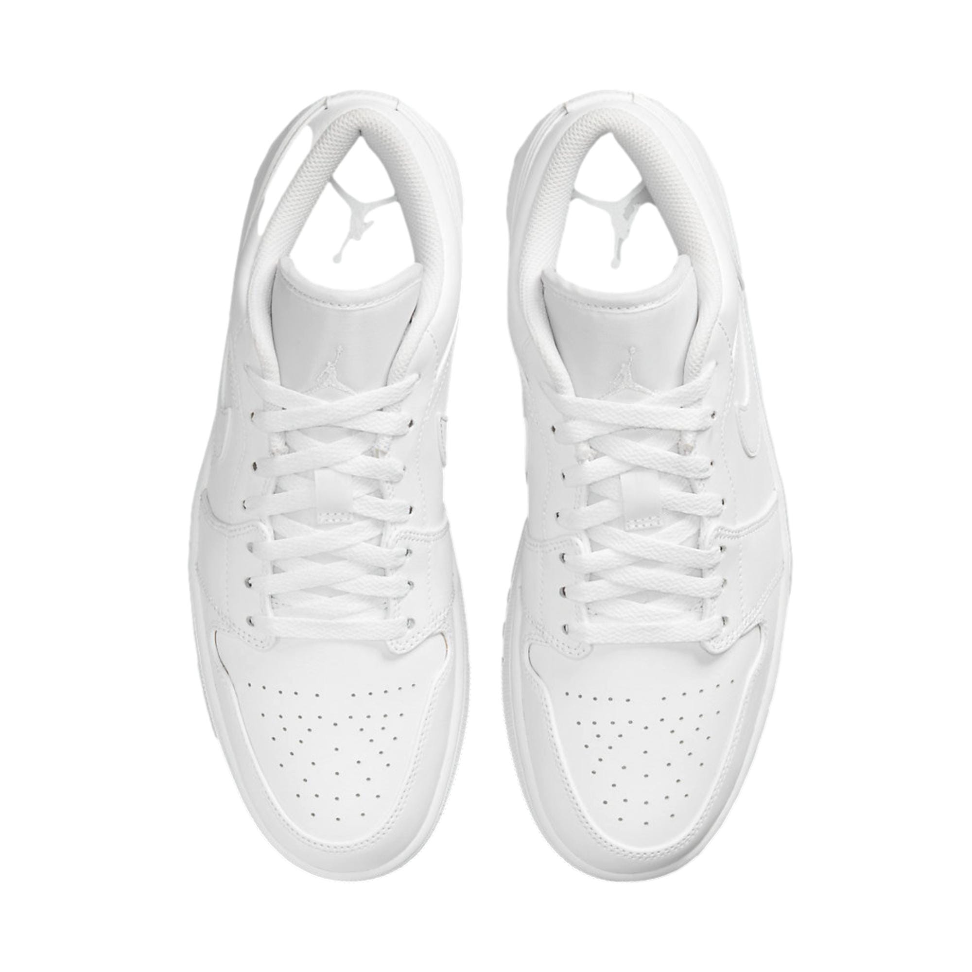 Men's Nike Air Jordan 1 Low White/White-White 553558-136