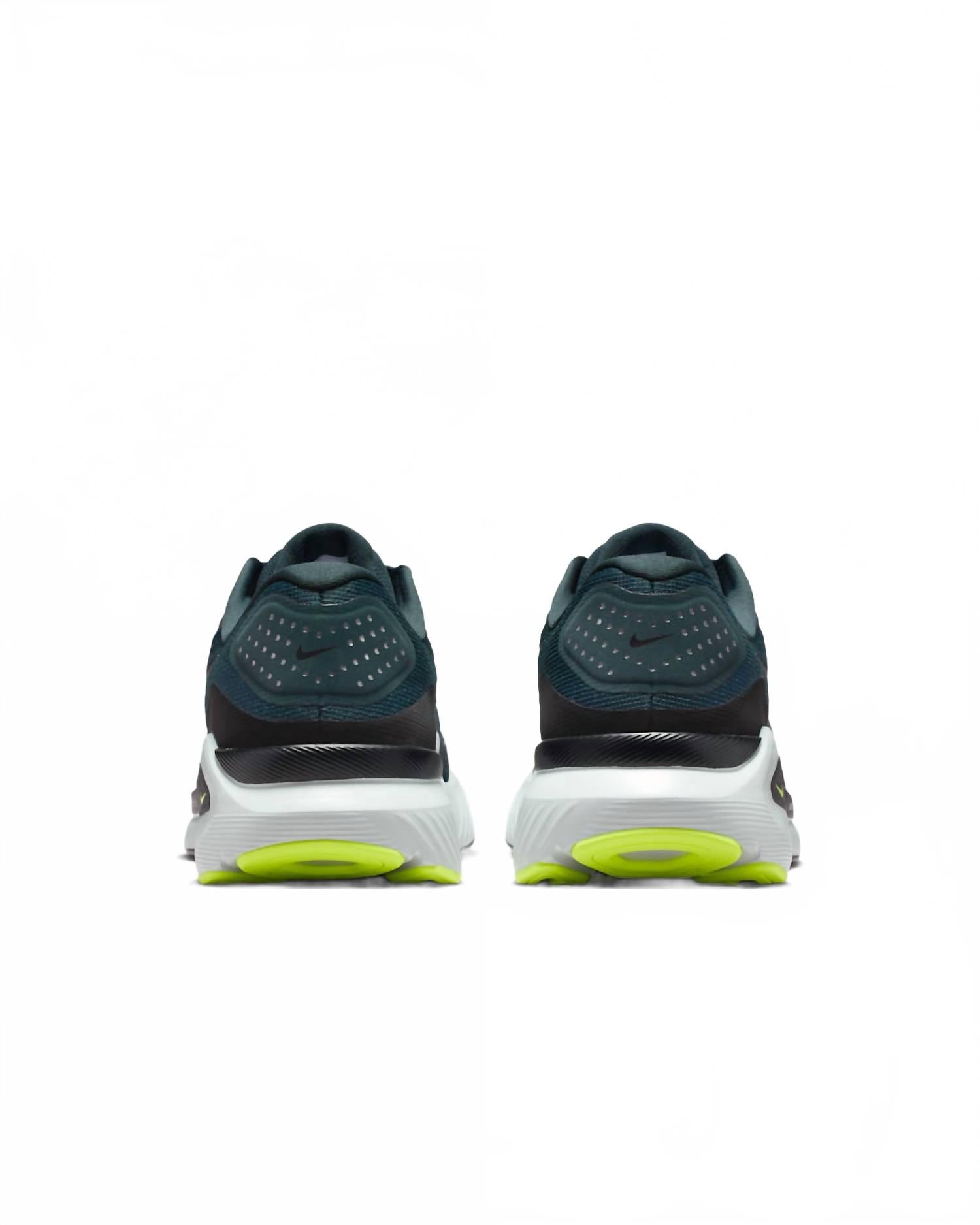 Men's Structure 26 Road Running Shoes In Seaweed Volt Pure Platinum Black